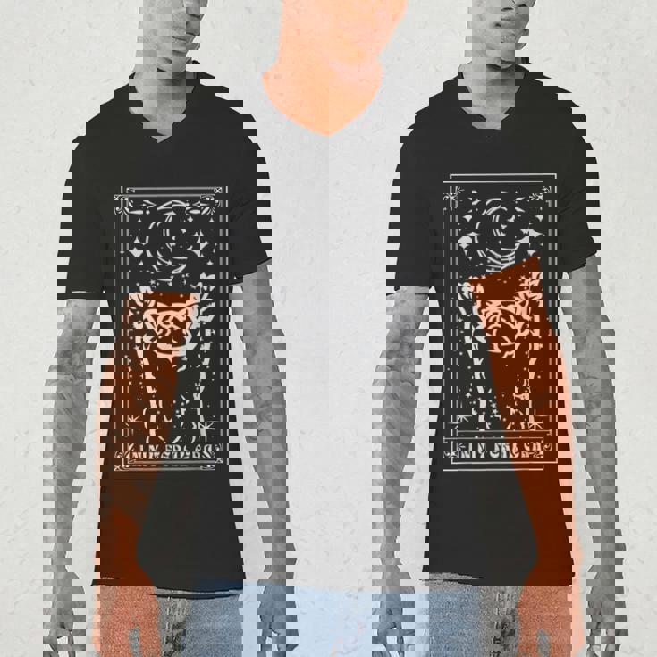 In My Feral Era Raccoon With Moon Trash Panda Men's V-Neck T-Shirt