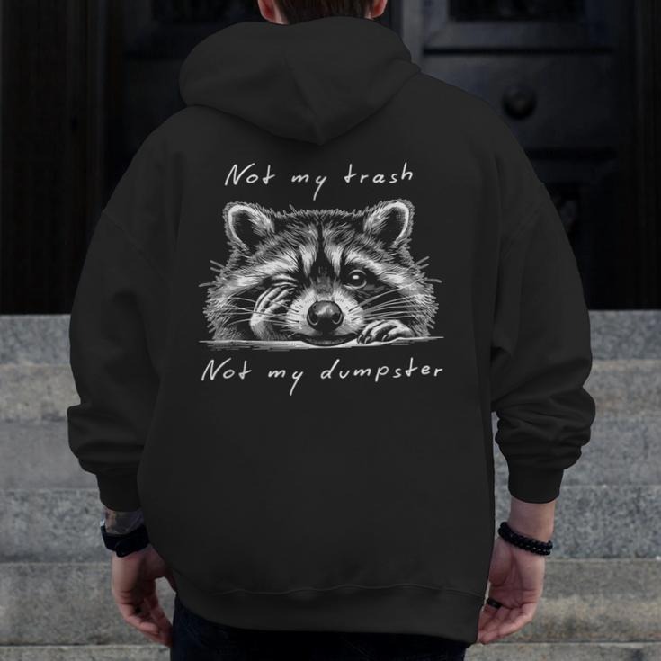 Zip Up Hoodie Back Print